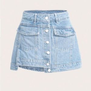 Denim skort